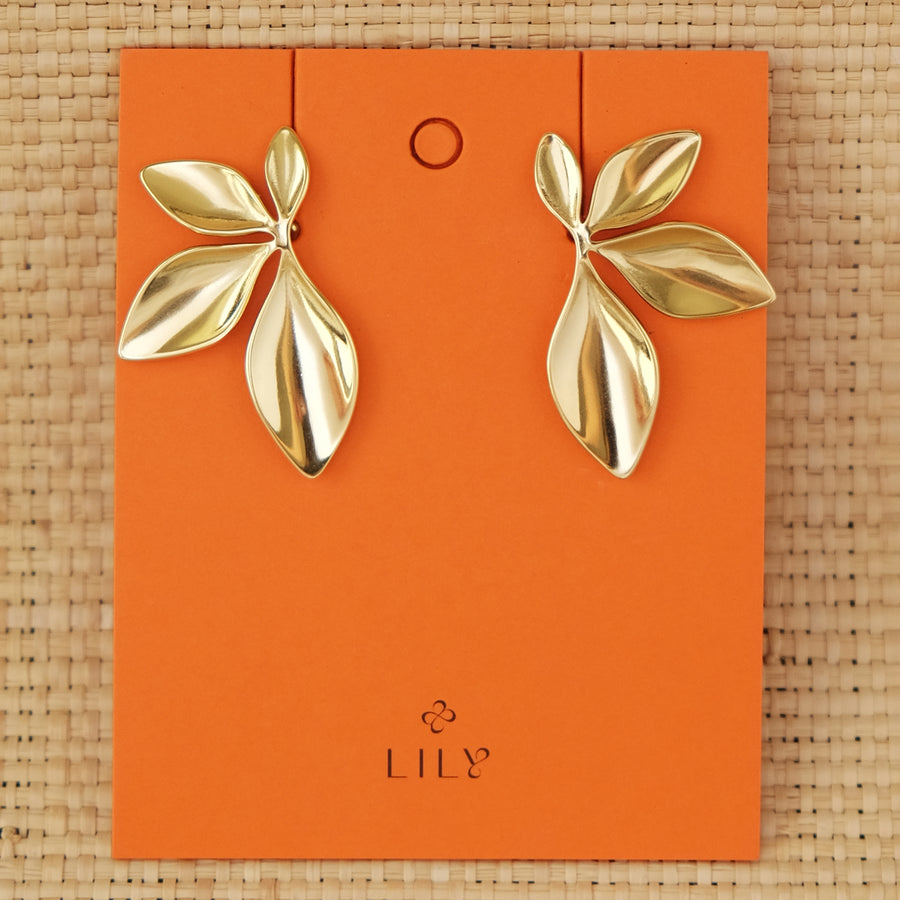 Dahon Earrings in Gold (Limited)