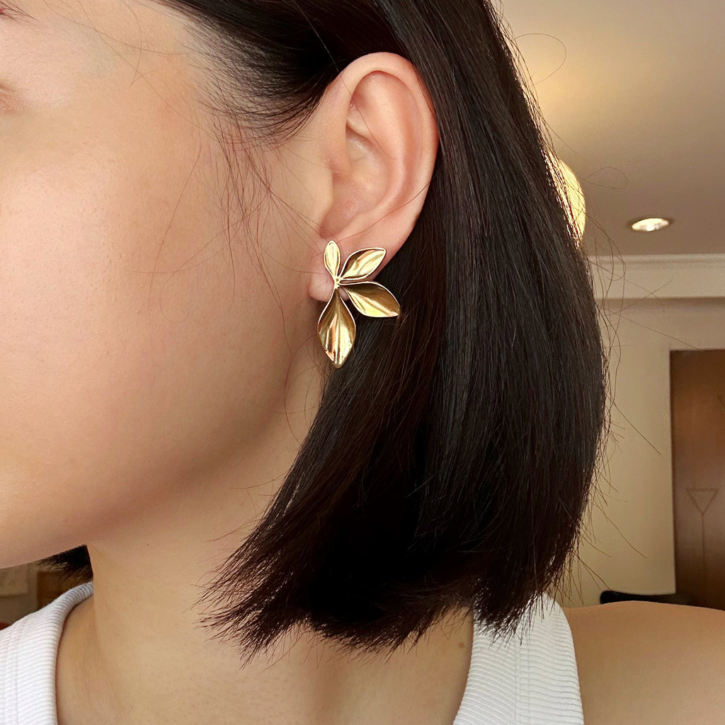 Dahon Earrings in Gold (Limited)