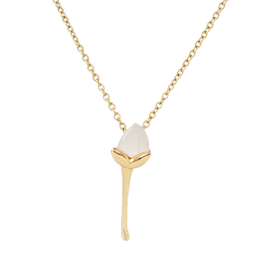 Jasmine Bud Necklace in Mother of Pearl