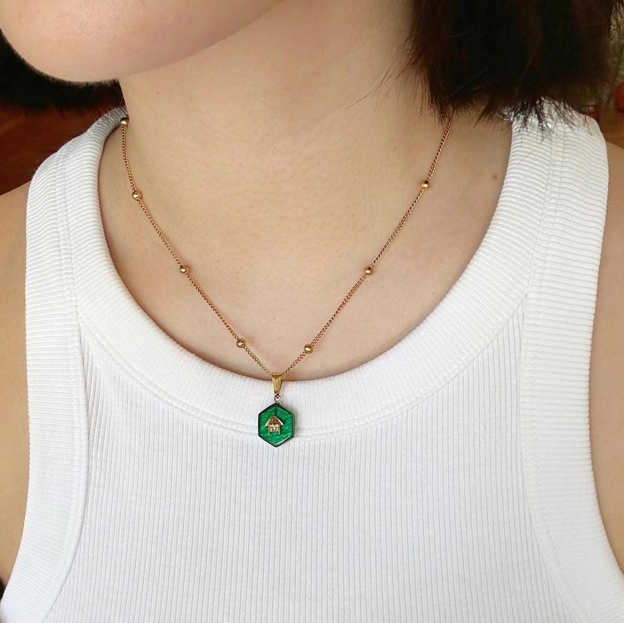 Kubo Necklace in Green