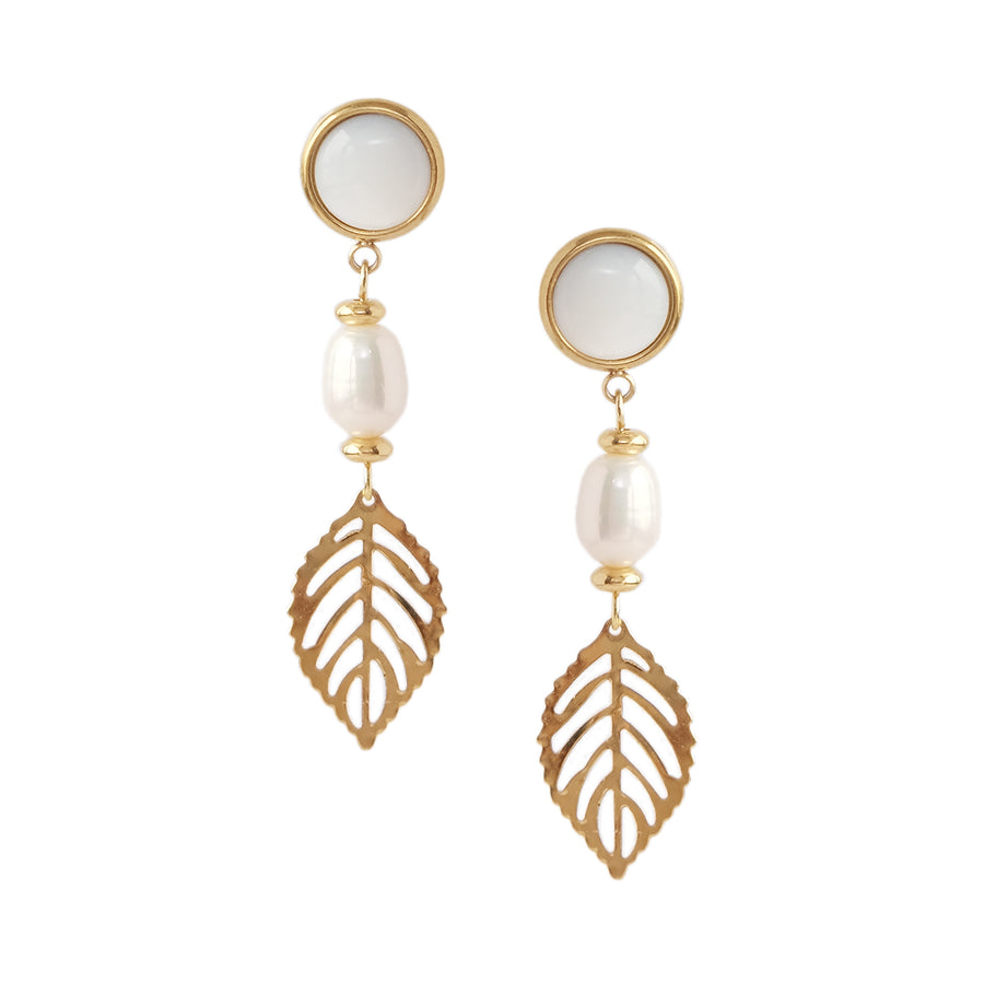 Lau Earrings in Mother of Pearl