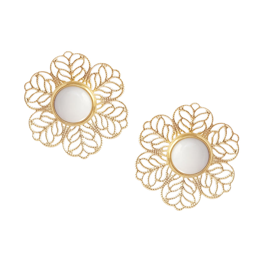 2-in-1 Lia Earrings in Mother of Pearl