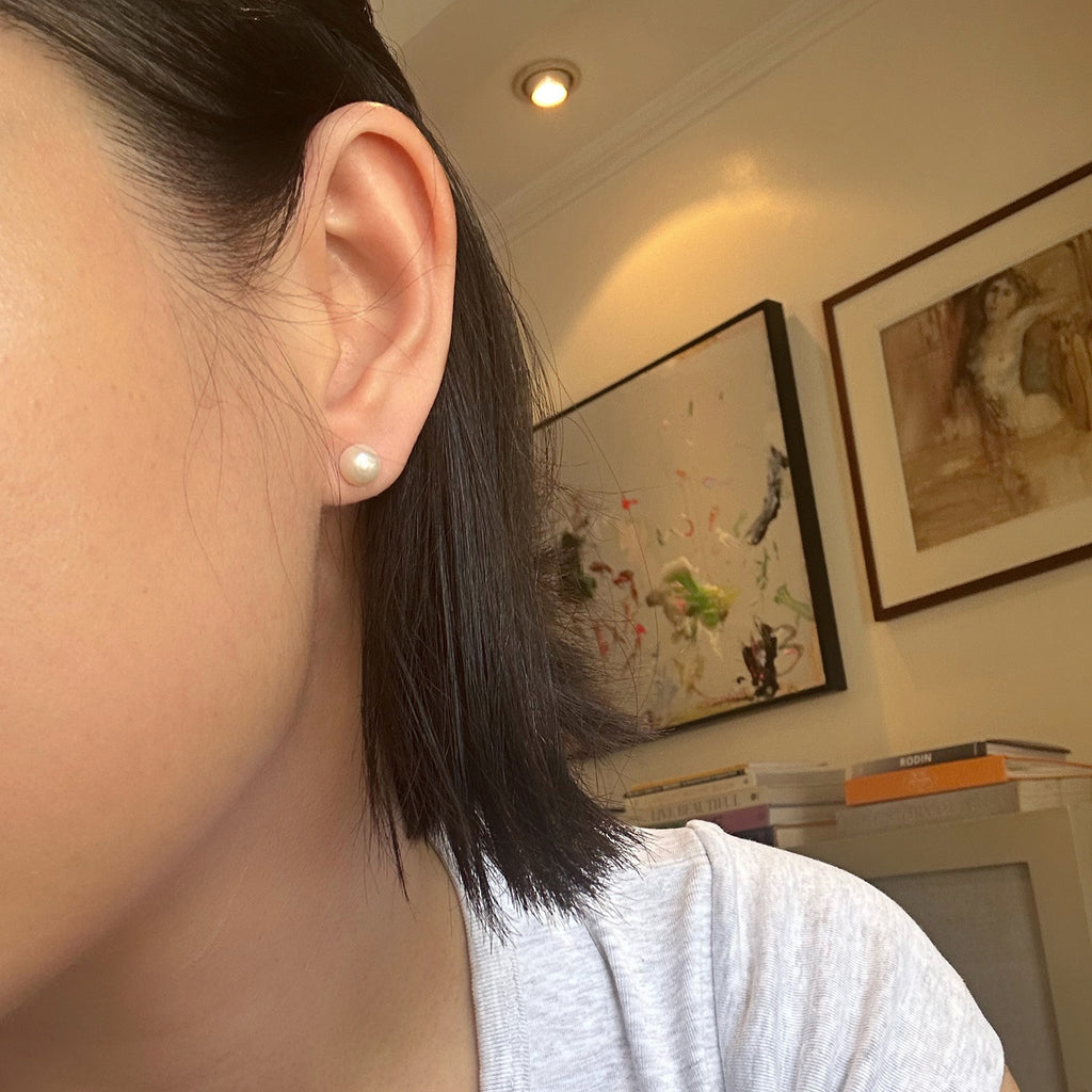 2-in-1 Liana Earrings in Pearl