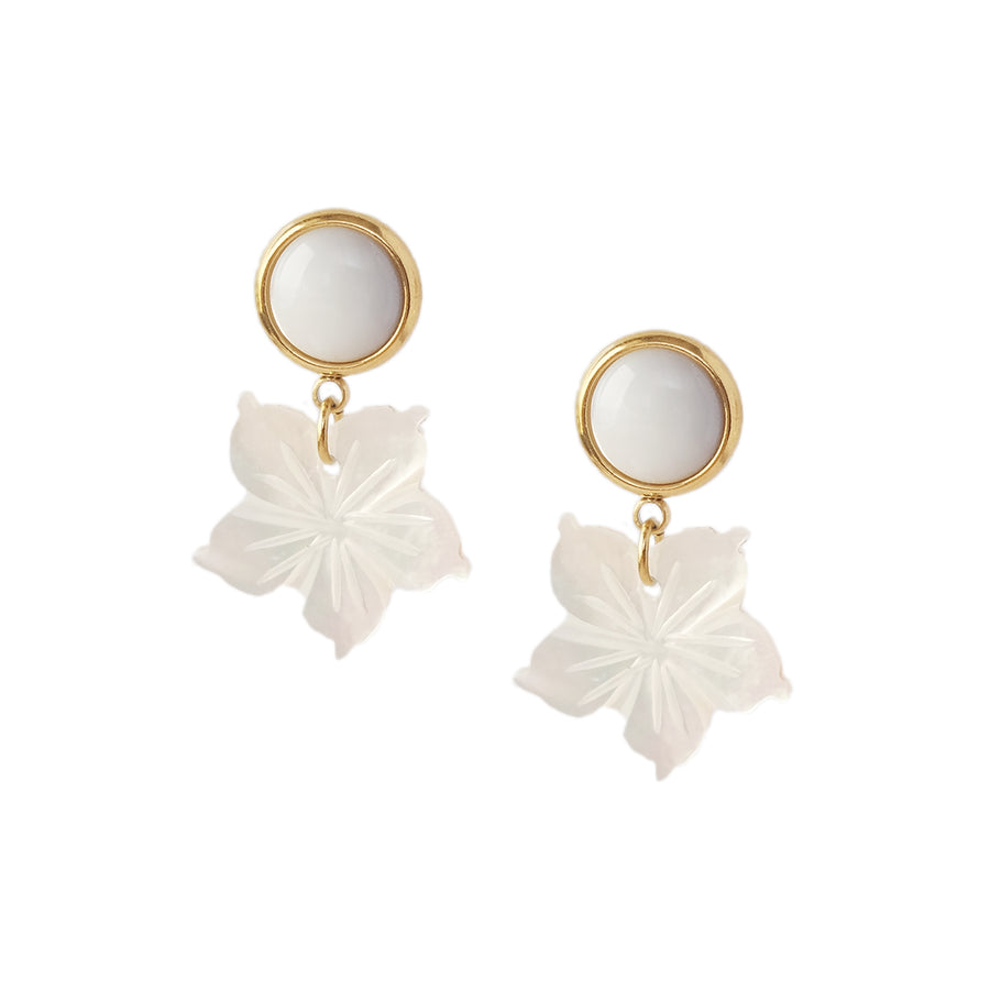 Liv Earrings in Mother of Pearl