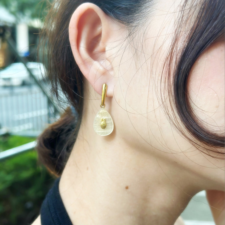 Pinya Earrings in Capiz