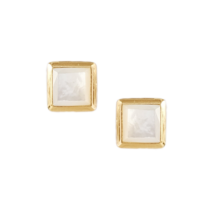 Quad Stud Earrings in Mother of Pearl