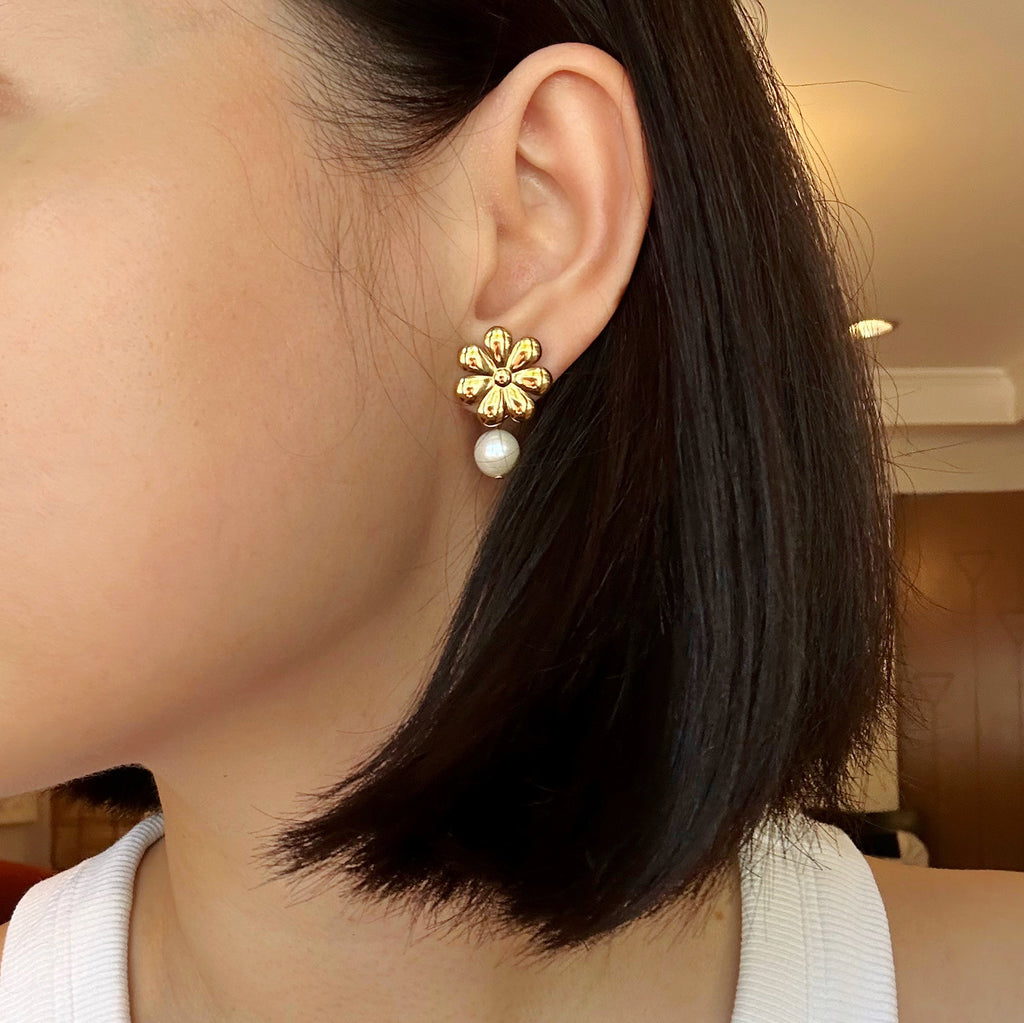 2-in-1 Aster Earrings in Gold (Limited)