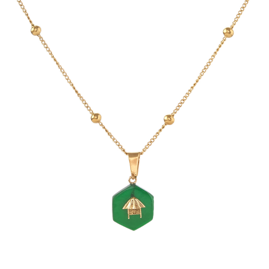 Kubo Necklace in Green