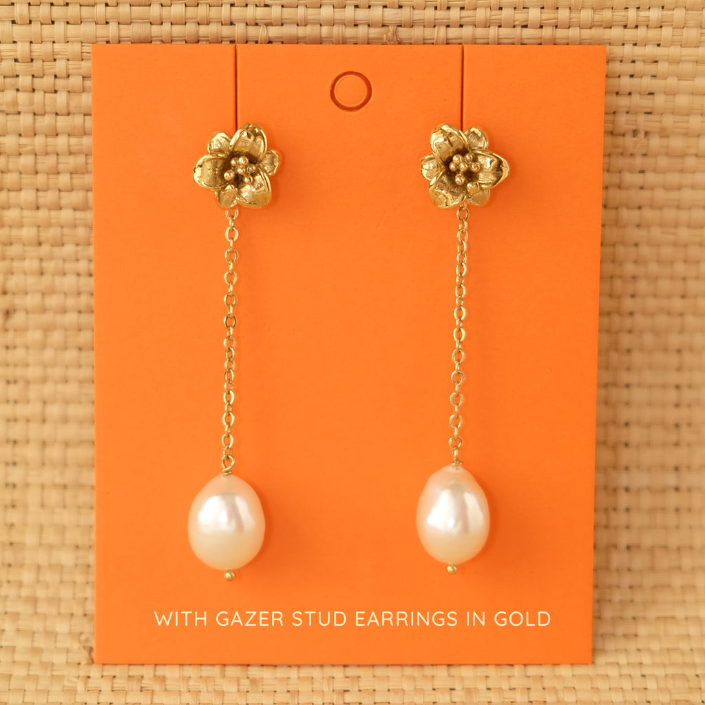 Baroque Pearl Chain Drops
