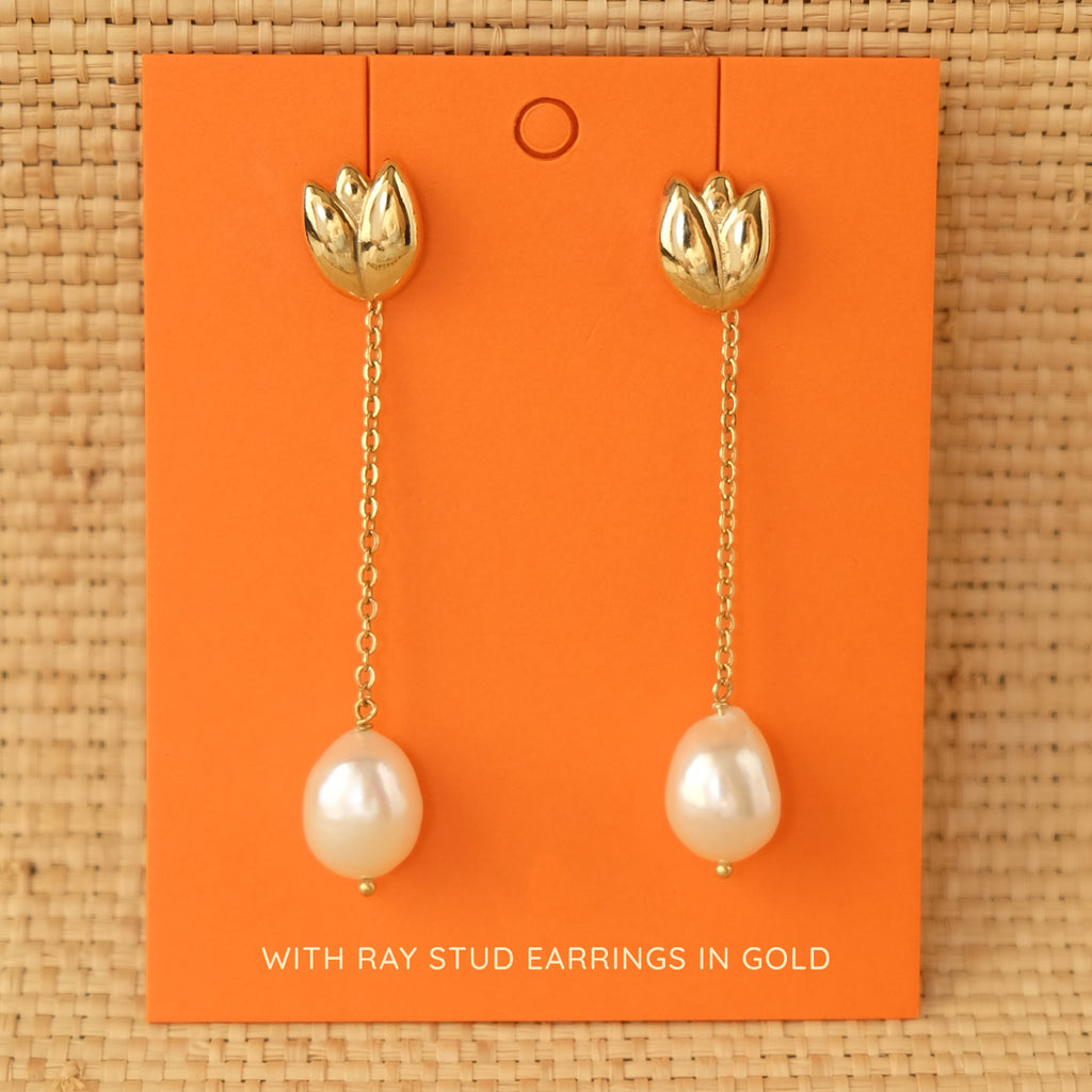 Baroque Pearl Chain Drops
