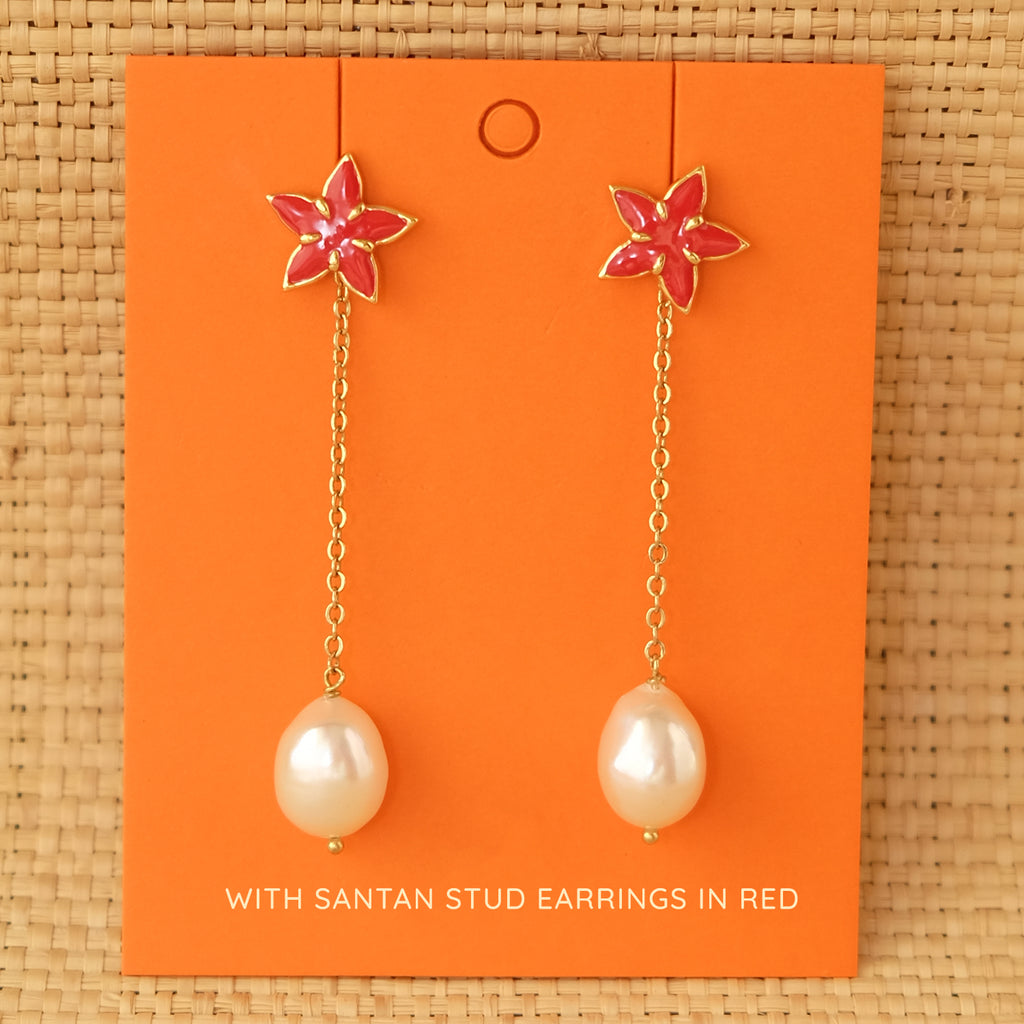 Baroque Pearl Chain Drops