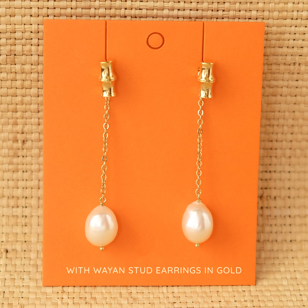 Baroque Pearl Chain Drops
