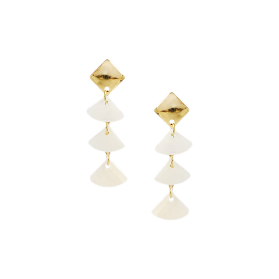 Ella Earrings in Mother of Pearl