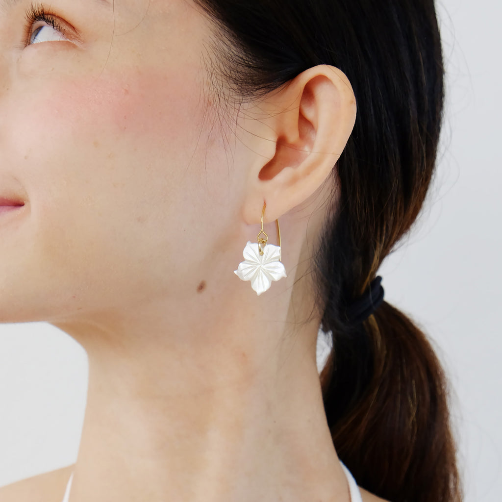Eva Earrings in Mother of Pearl