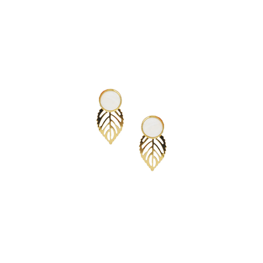 Gina Detachable Earrings in Ivory