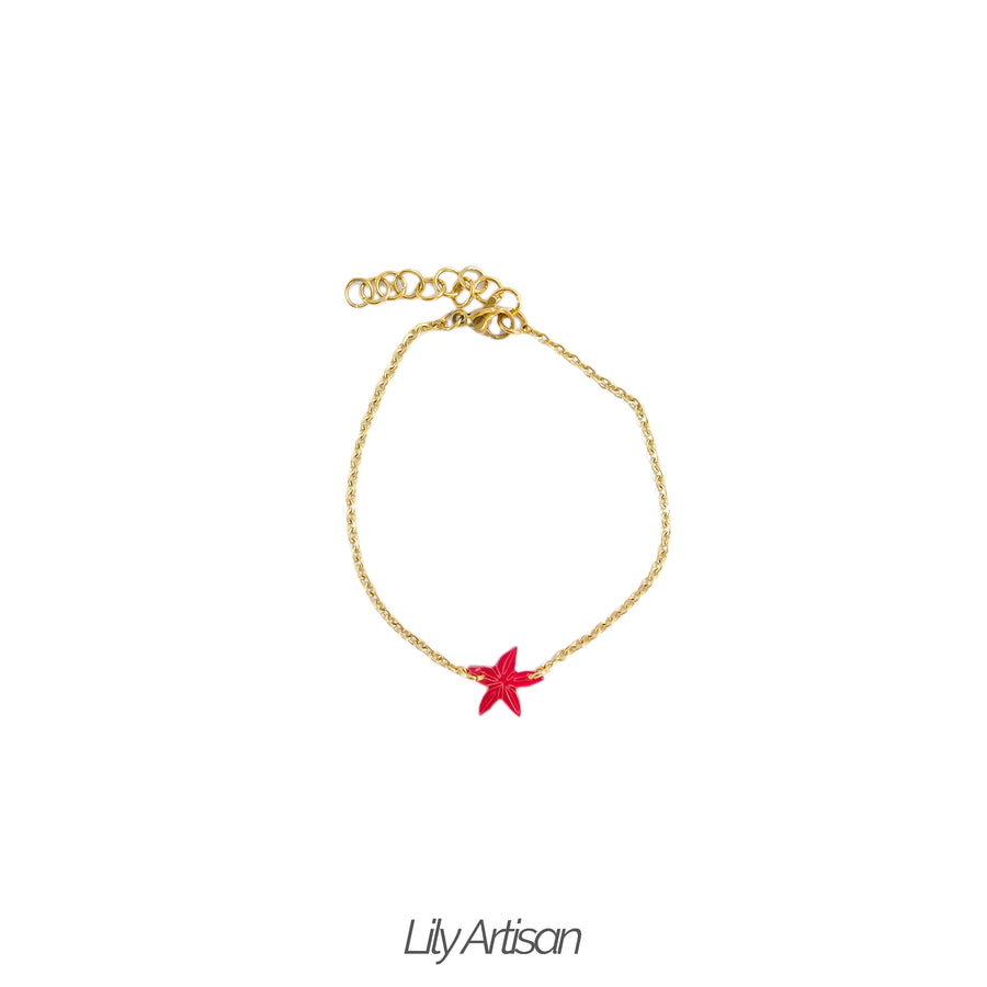 Una Santan Bracelet in Red